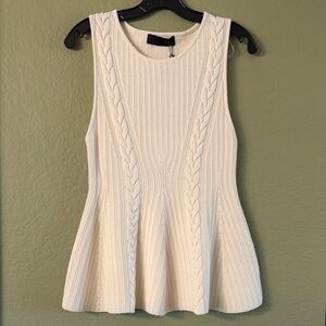 Zara knit Peplum top Size Medium